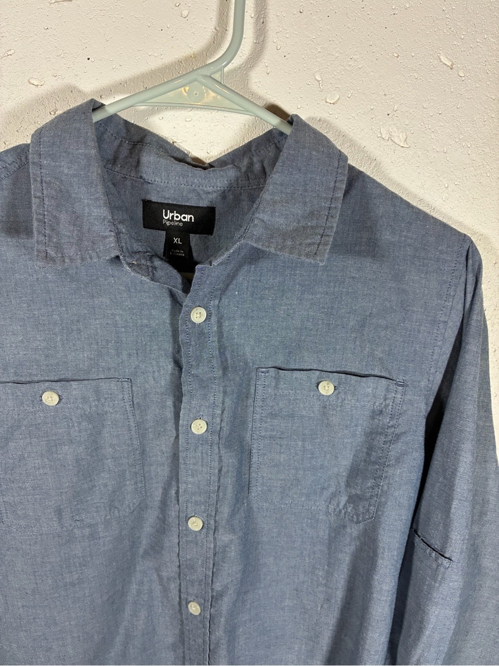 Urban Pipeline Boy’s Blue Button-Up Shirt